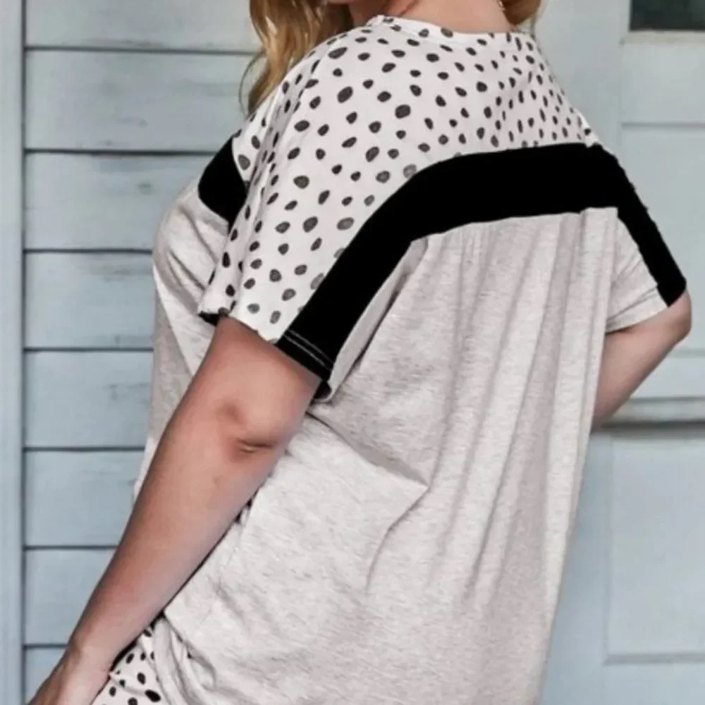 3 For $20 BloomChic Polka Dot Pajama Top 0061 - Picture 3 of 5